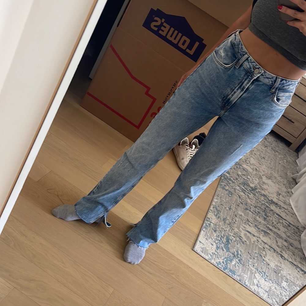 Zara denim jeans worn a few times good condition size USA 6.